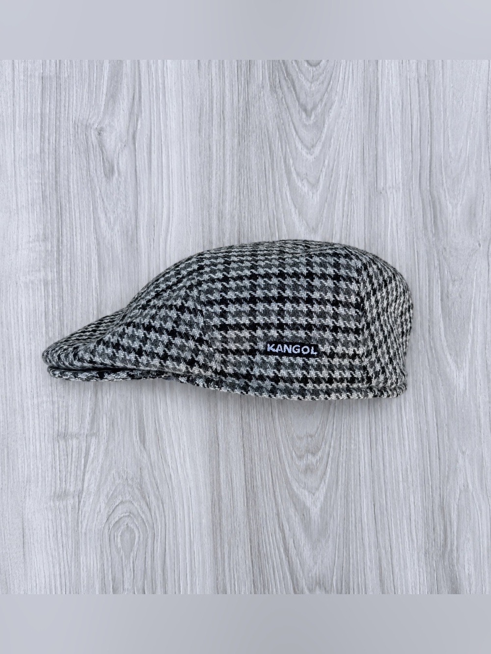 Kangol Vintage wool tweed herringbone newsboy cap